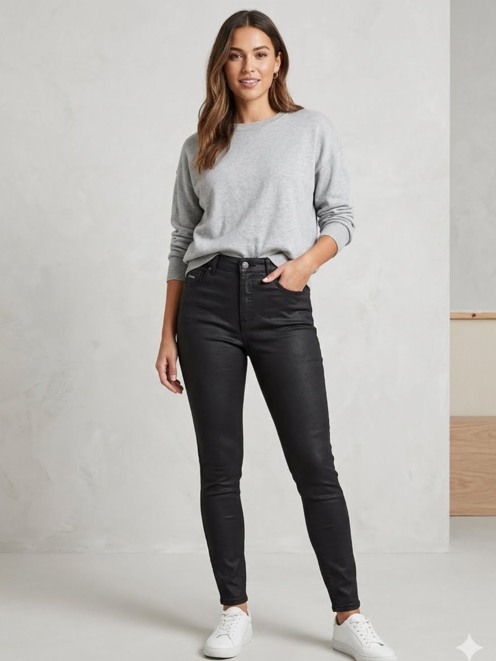 d. jeans womens Dark Black Skinny Jeans
